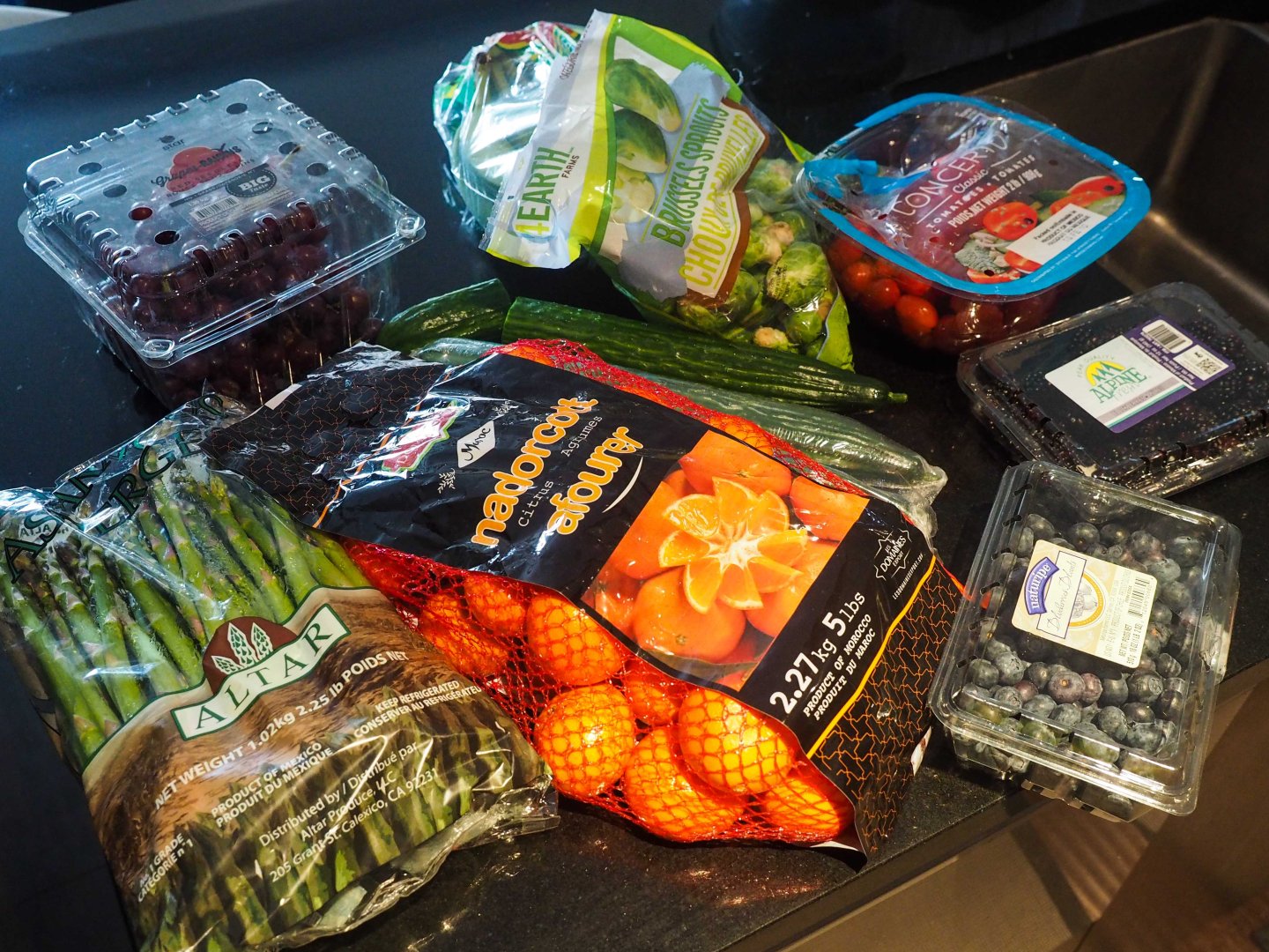 costco, grocery haul, fruits, vegetables, produce